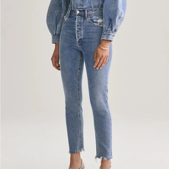 Agolde Nico High Rise Slim Fit Jean - Picture 1 of 10